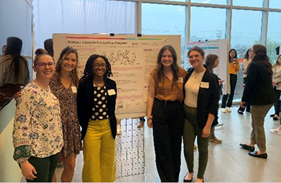 Nisonger and Cincinnati LEND trainees standing near their posters.